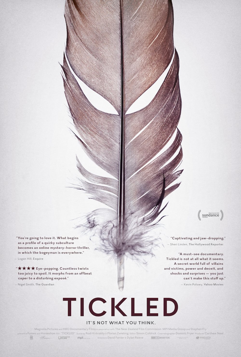 Theatrical poster for the documentary Tickled